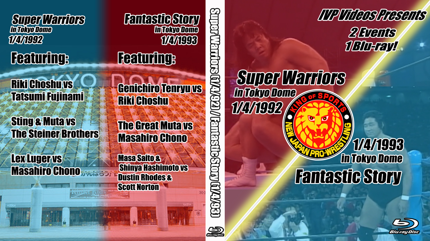 NJPW Tokyo Dome 1992 & 1993 (Blu-Ray with Cover Art)